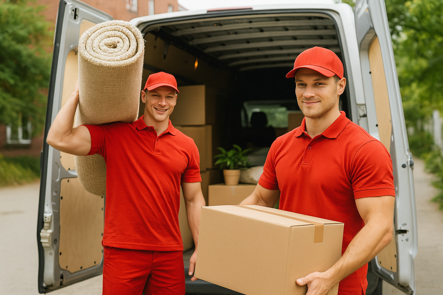 Вантажники з коробками